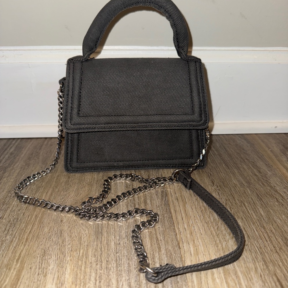 Zara Mini Black Chain Strap Purse